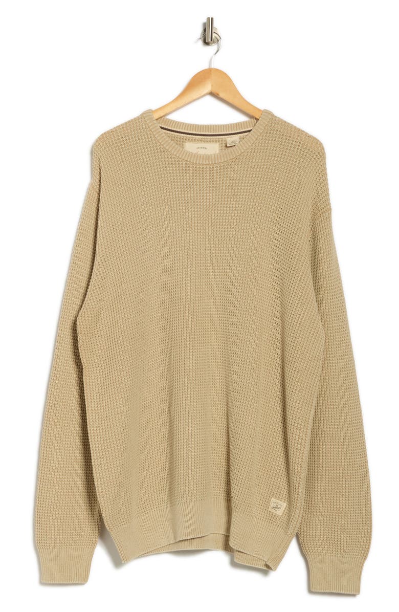 WEATHERPROOF VINTAGE Stonewash Cotton Sweater, Alternate, color, Khaki