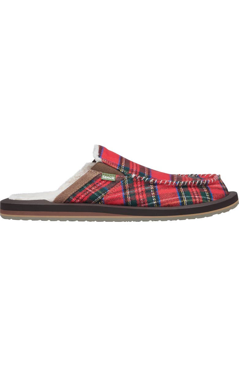 Sanuk Cozy Vibe Plaid Slip-On, Alternate, color,