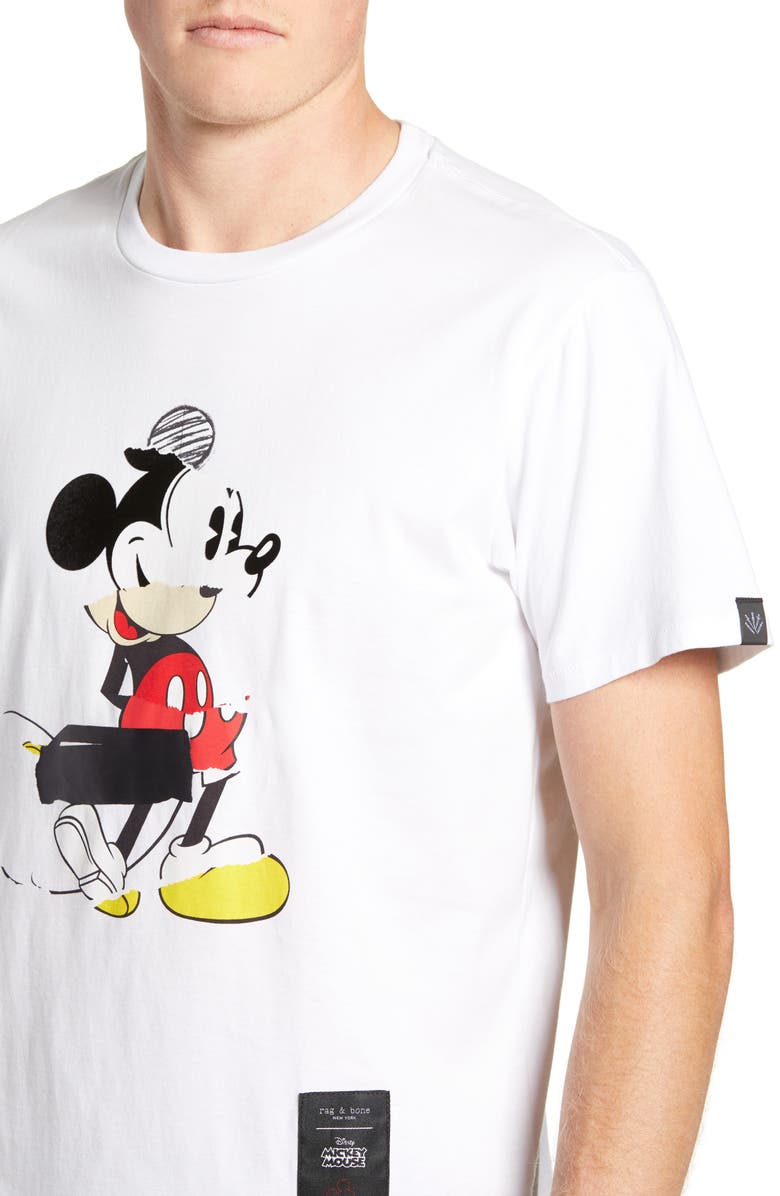 rag & bone Mickey Mouse Collage Unisex Graphic T-Shirt, Alternate, color, 
