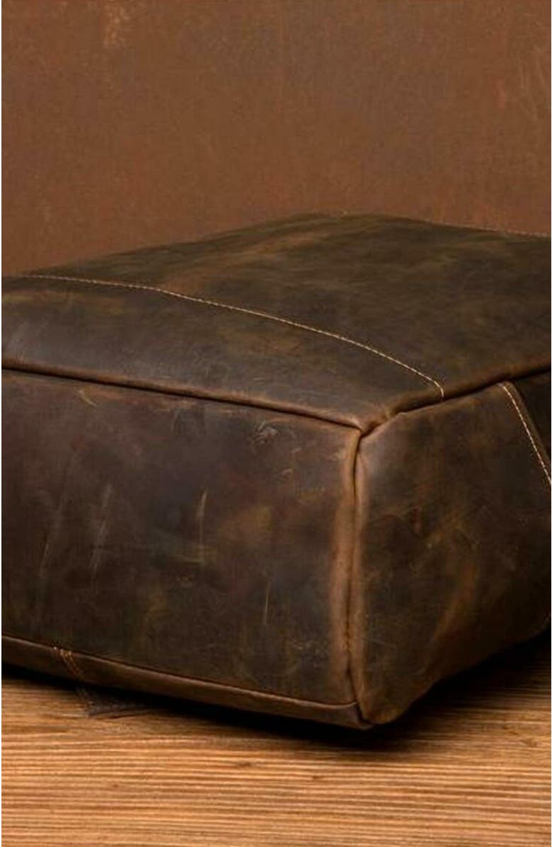 STEEL HORSE LEATHER The Vernon Backpack | Genuine Vintage Leather Minimalist Backpack, Alternate, color, Brown