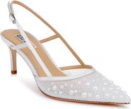 BADGLEY MISCHKA Reem Pointed Toe Slingback Pump