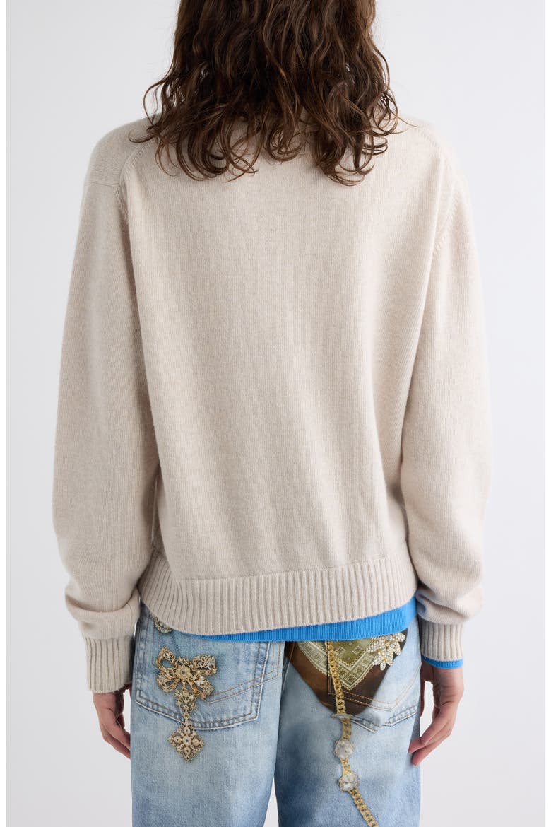Kaschar Layered Sweater, Alternate, color, DIRTY WHITE