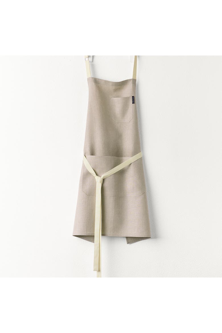 Classic Linen Bib Apron for Men & Women with Front Pockets, Main, color, Natural / Ivory