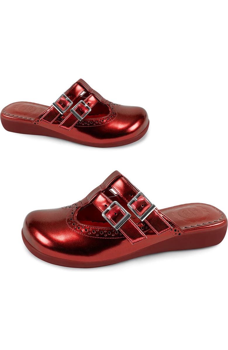 Hot Chocolate Design Chrome Crush Crimson Clog, Alternate, color, Chrome Crush Crimson