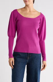 PATRIZIA LUCA Puff Sleeve Sweater