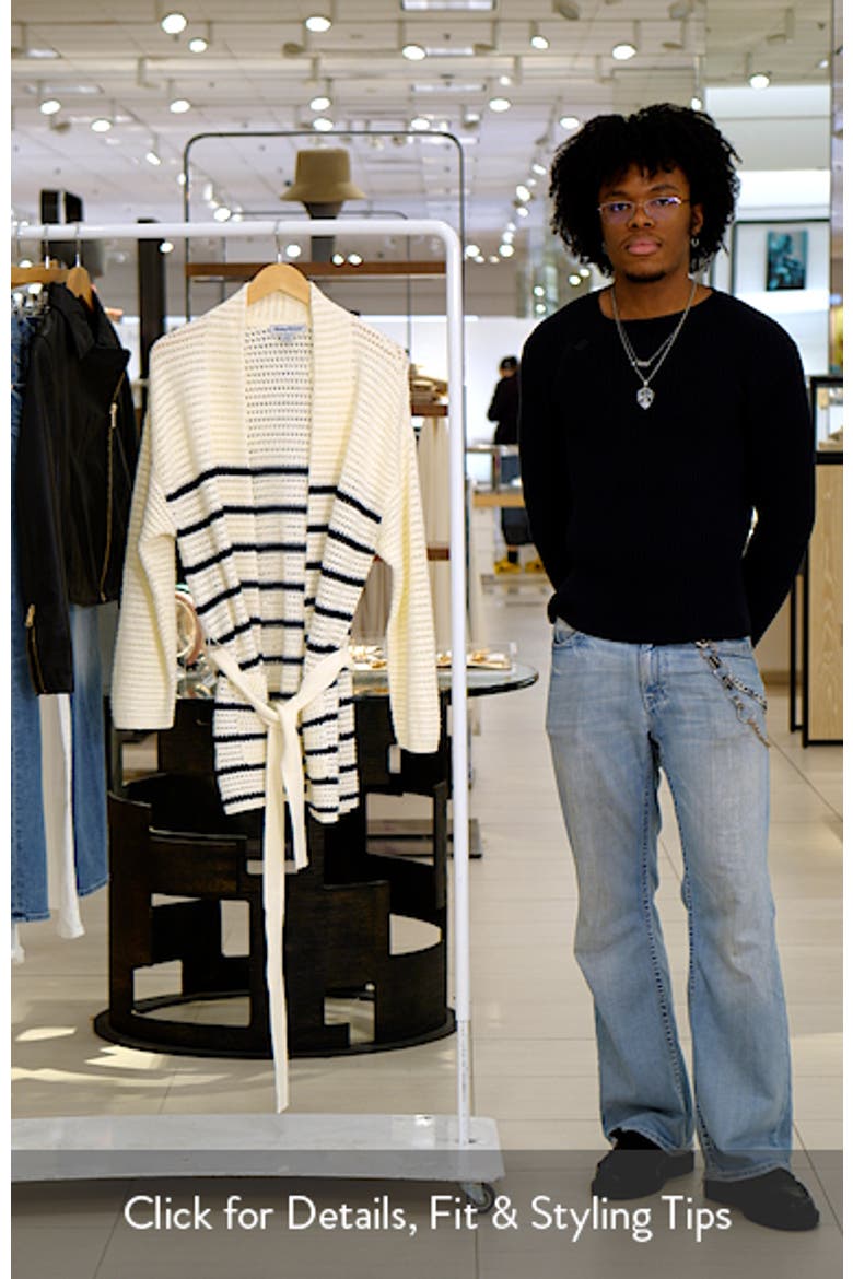 Stripe Open Stitch Cardigan video