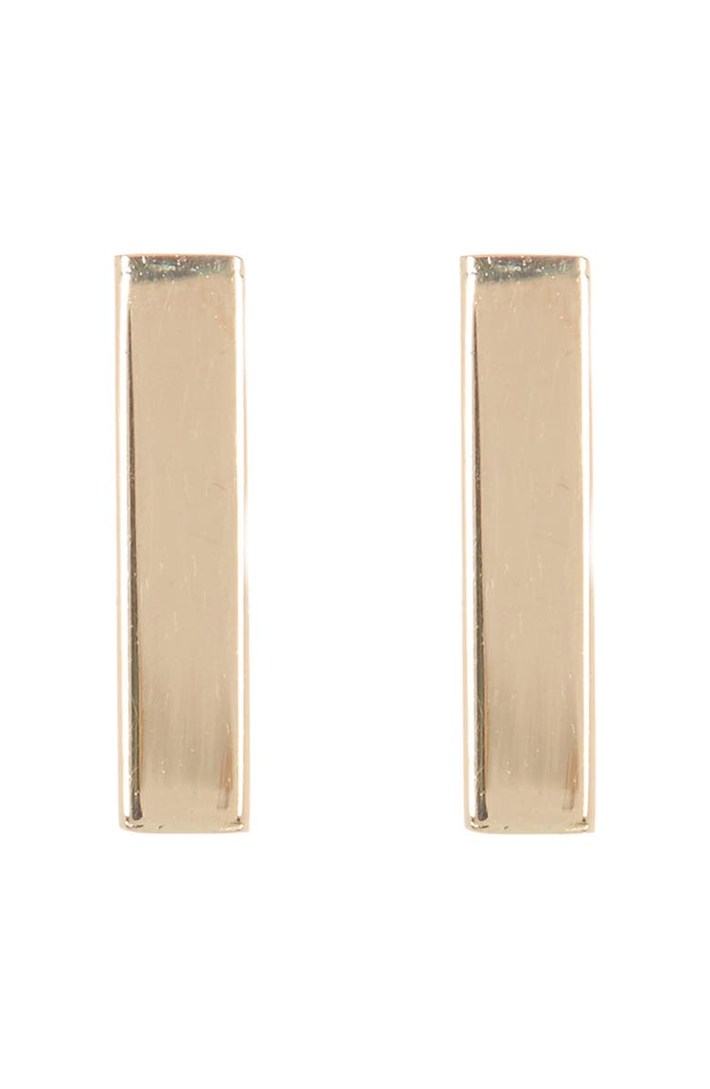 KARAT RUSH Bar Tube Earrings, Main, color, Yellow