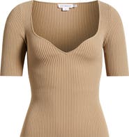 Good American Virgo Short Sleeve Rib Top