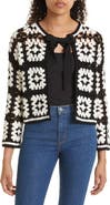 Alice + Olivia Anderson Crochet Crop Cardigan