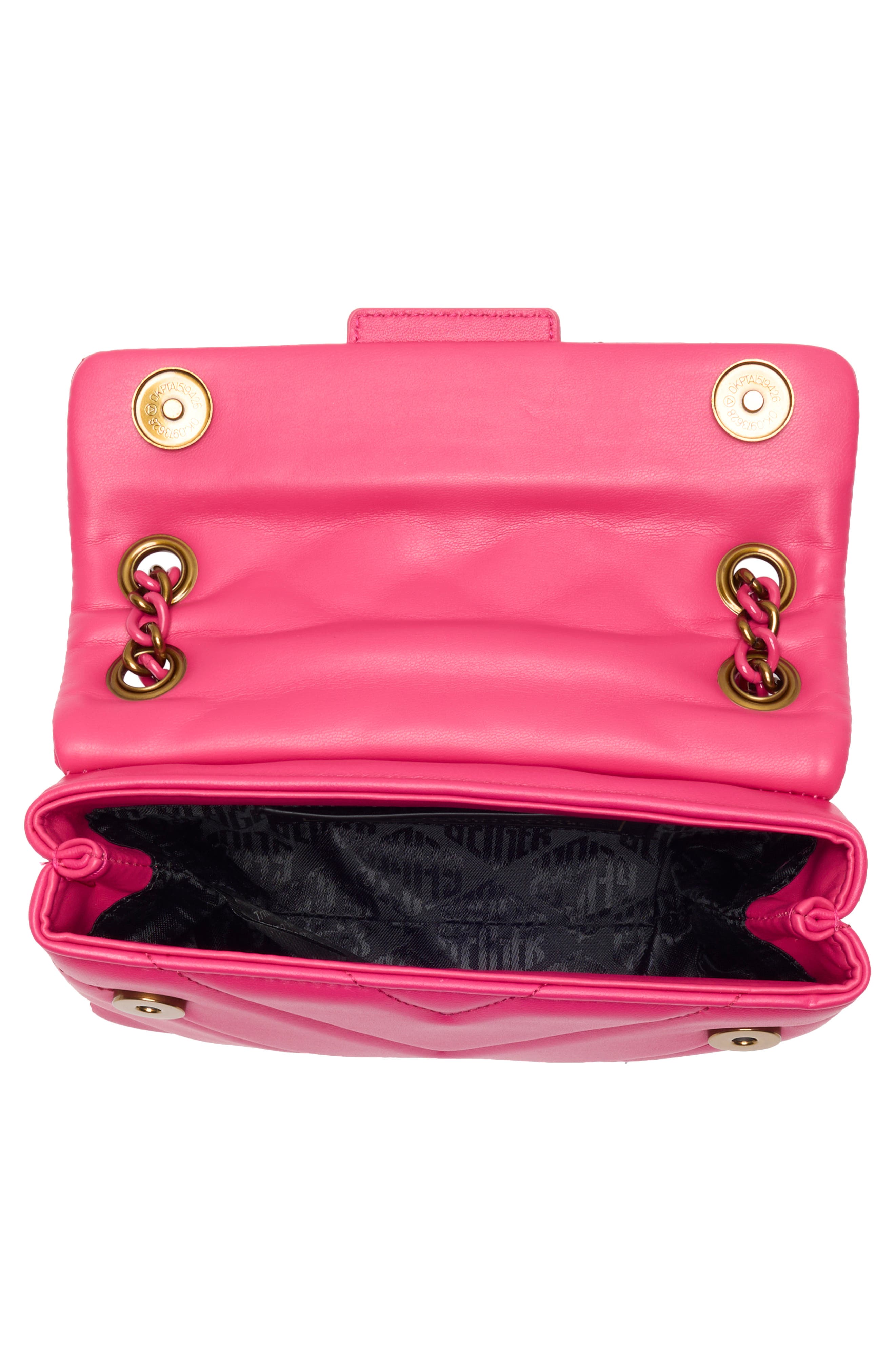 Kurt Geiger London Mini Kensington Quilted Convertible Shoulder Bag, Alternate, color, Pink Comb