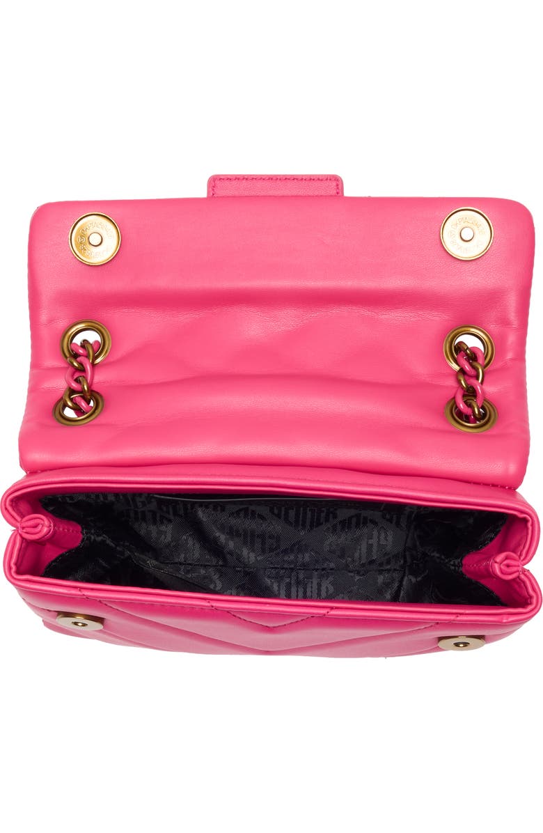 Kurt Geiger London Mini Kensington Quilted Convertible Shoulder Bag, Alternate, color, Pink Comb