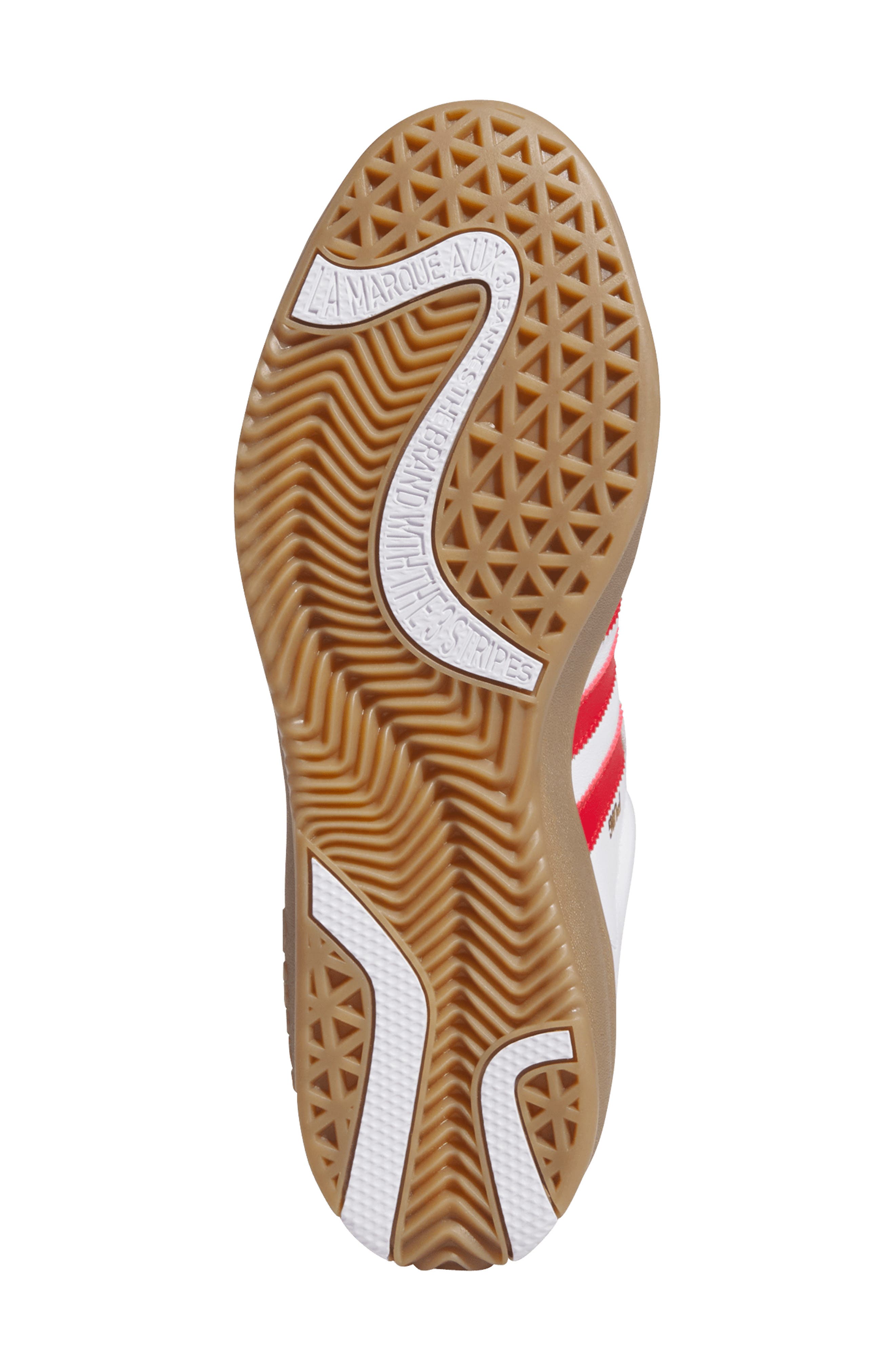 adidas Puig Samba Skateboard Sneaker, Alternate, color, White/Red/ Gum