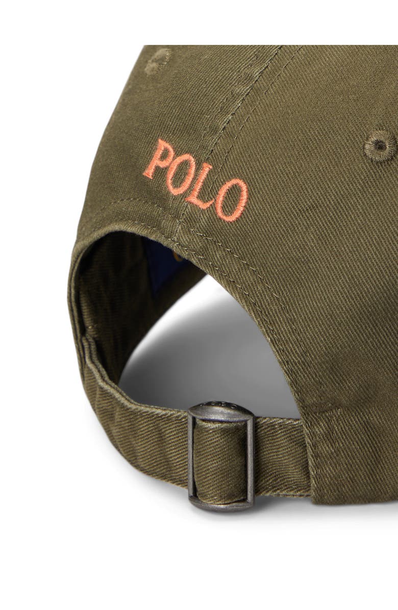 Polo Ralph Lauren The Iconic Cotton Chino Baseball Cap, Alternate, color, Canopy Olive
