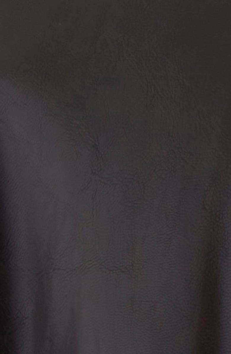 MM6 Maison Margiela Faux Leather Jacket, Alternate, color, Burgundy