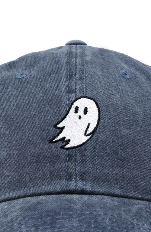 Dalix Ghost Dad Hat In Washed Navy Blue
