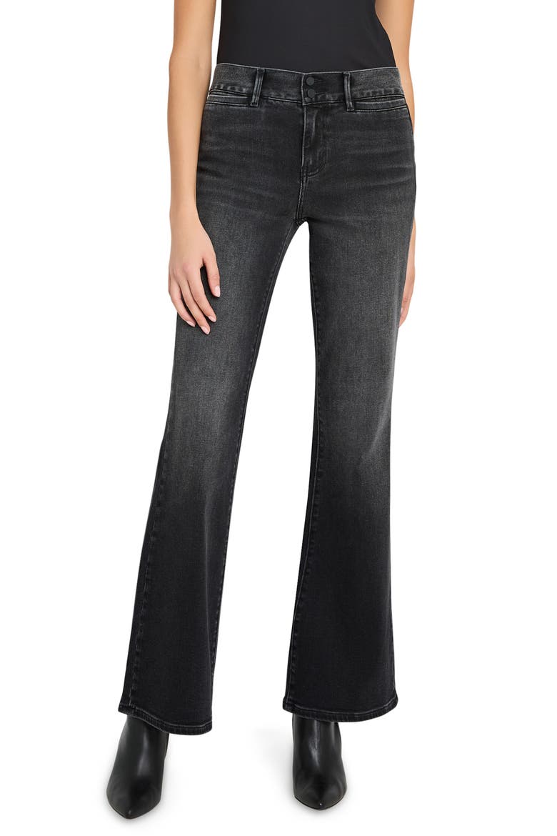 Lulu Bootcut Jeans, Main, color, WASHED BLACK