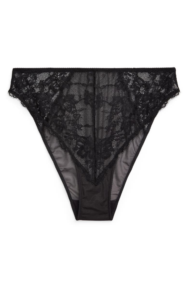 Polo Ralph Lauren High Waist Lace Briefs, Alternate, color, 