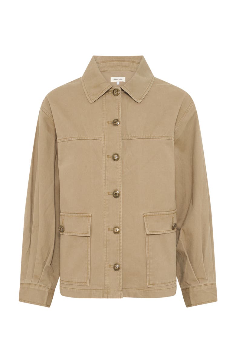 GERARD DAREL Tyana Boxy Denim Jacket, Alternate, color, Medium Khaki