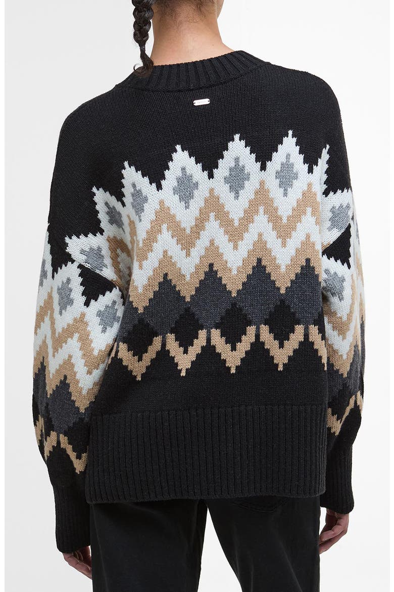 Cecelia Fair Isle Cotton & Wool Blend Crewneck Sweater, Alternate, color, MULTI