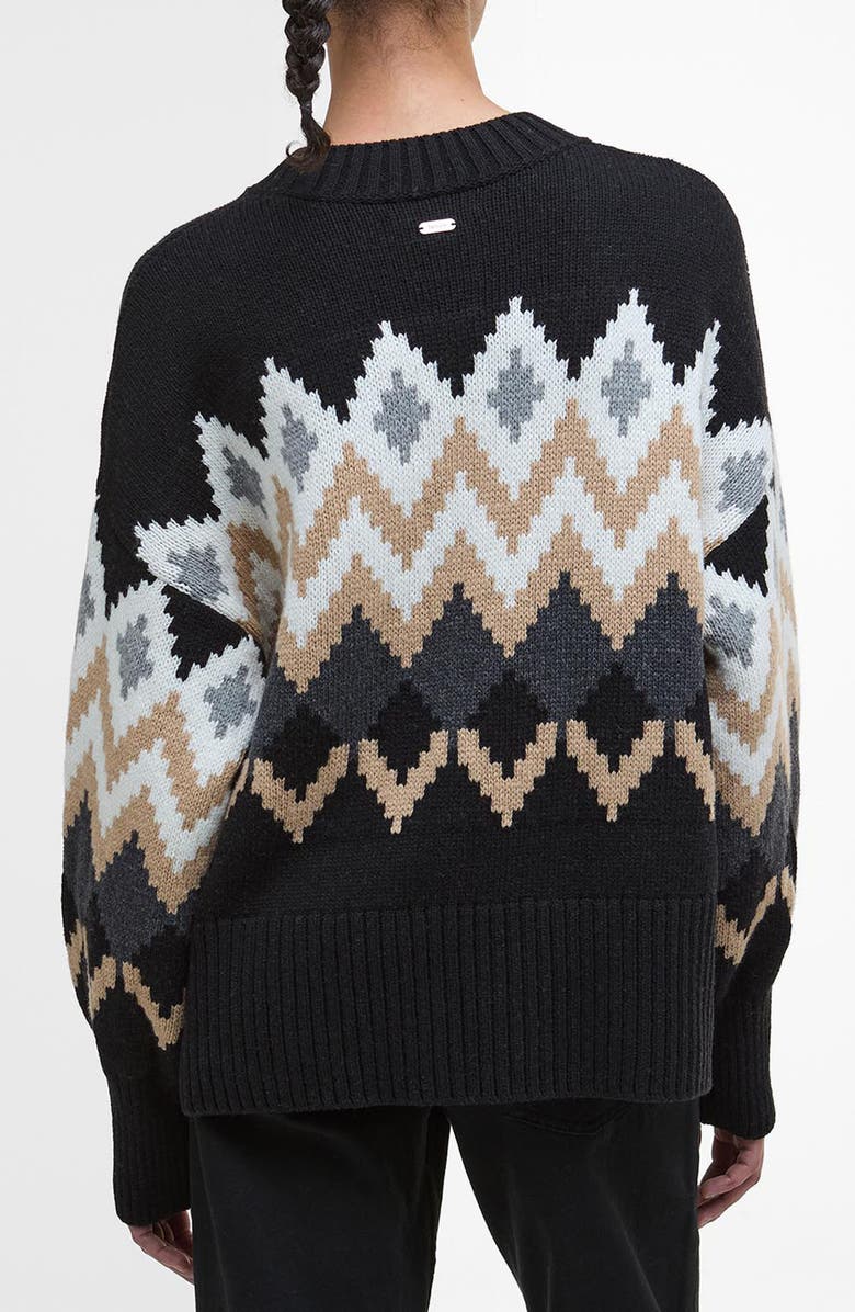 Barbour Cecelia Fair Isle Cotton & Wool Blend Crewneck Sweater, Alternate, color, Multi