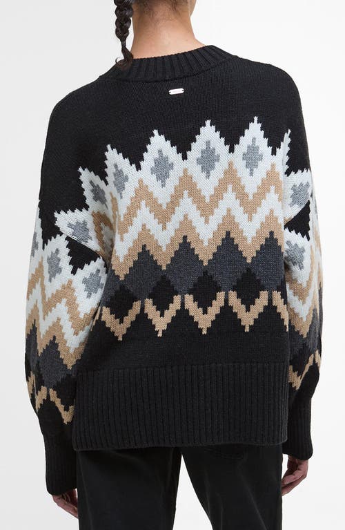 Barbour Cecelia Fair Isle Cotton & Wool Blend Crewneck Sweater In Multi