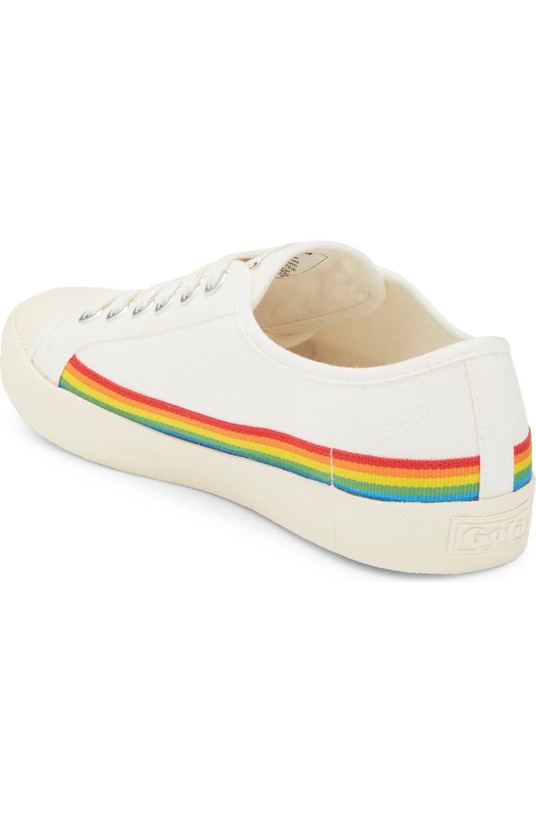 Gola Coaster Rainbow Drop Sneaker, Alternate, color, Off White/ Multi