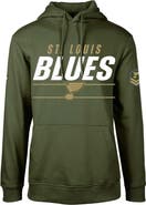 LEVELWEAR Men's Levelwear Olive St. Louis Blues Delta Podium Fleece Pullover Hoodie