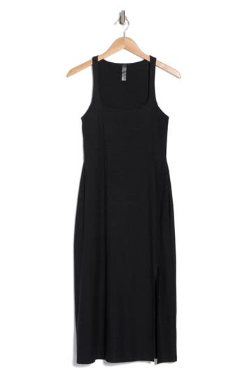BEYOND YOGA BEYOND YOGA FEATHERWEIGHT GETAWAY SPLIT HEM MIDI DRESS