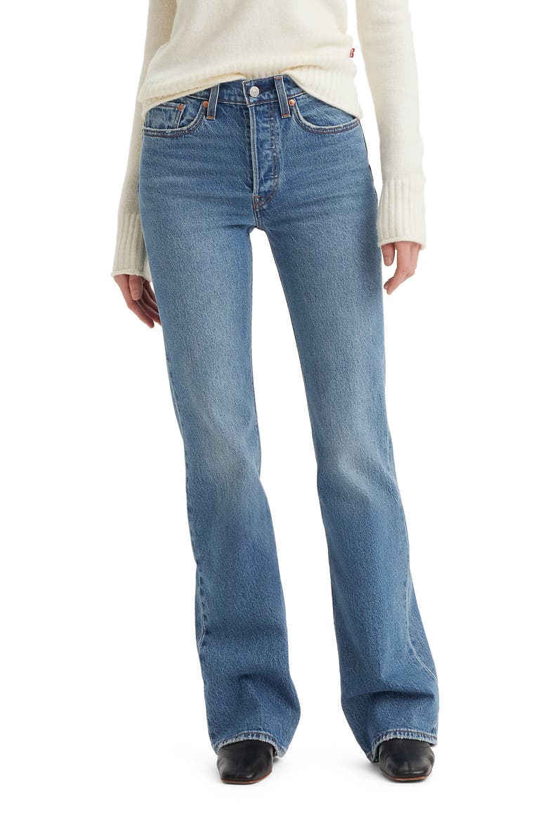 Wedgie Bootcut Jeans, Main, color, FAIR POINT PSK