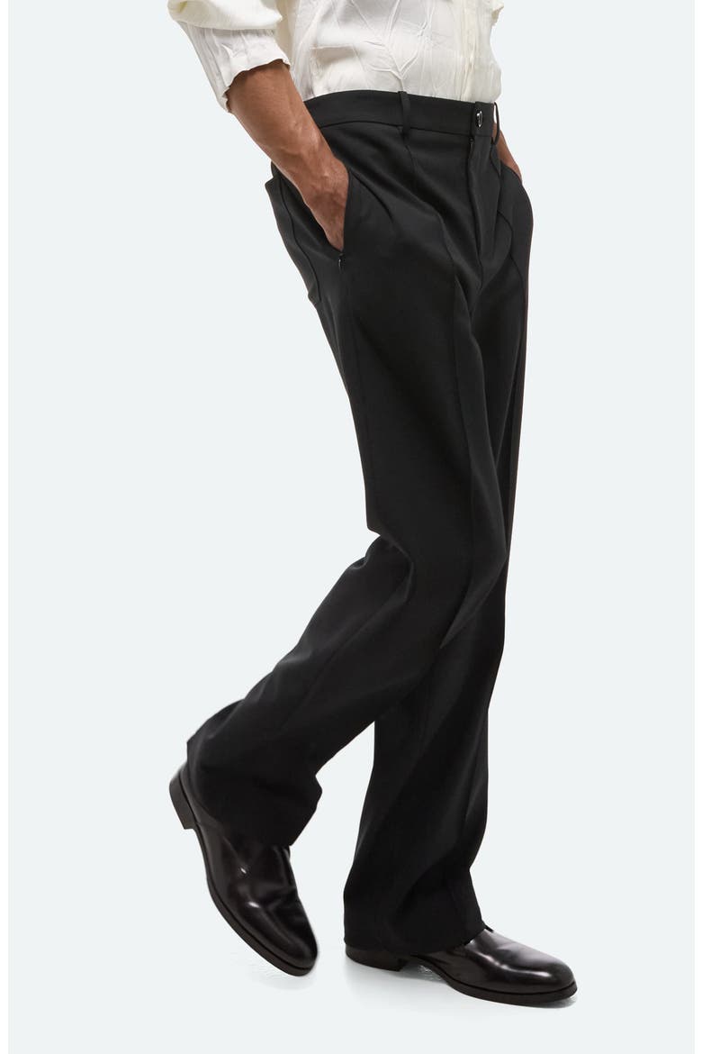 Relaxed Fit Stretch Twill Pants, Alternate, color, BLACK