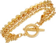 Vince Camuto Mixed Chain Toggle Bracelet