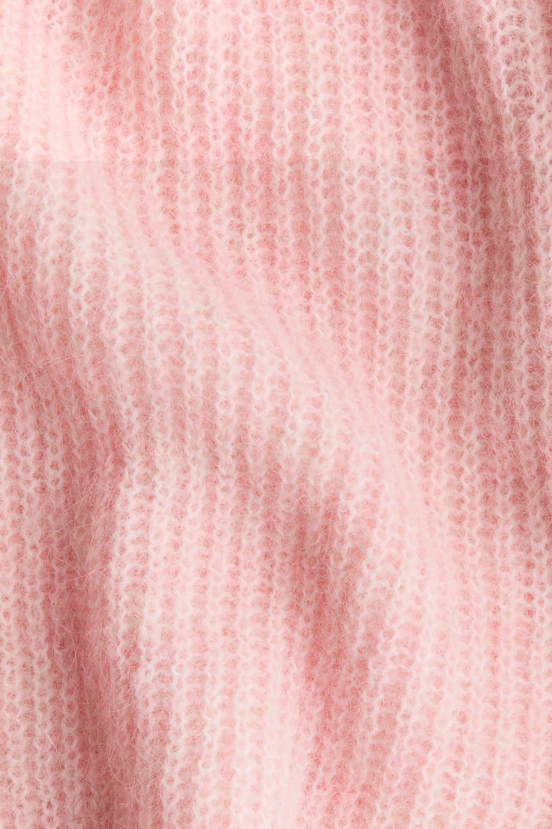 Balloon-Sleeved Casual Cardigan, Alternate, color, Dusty pink