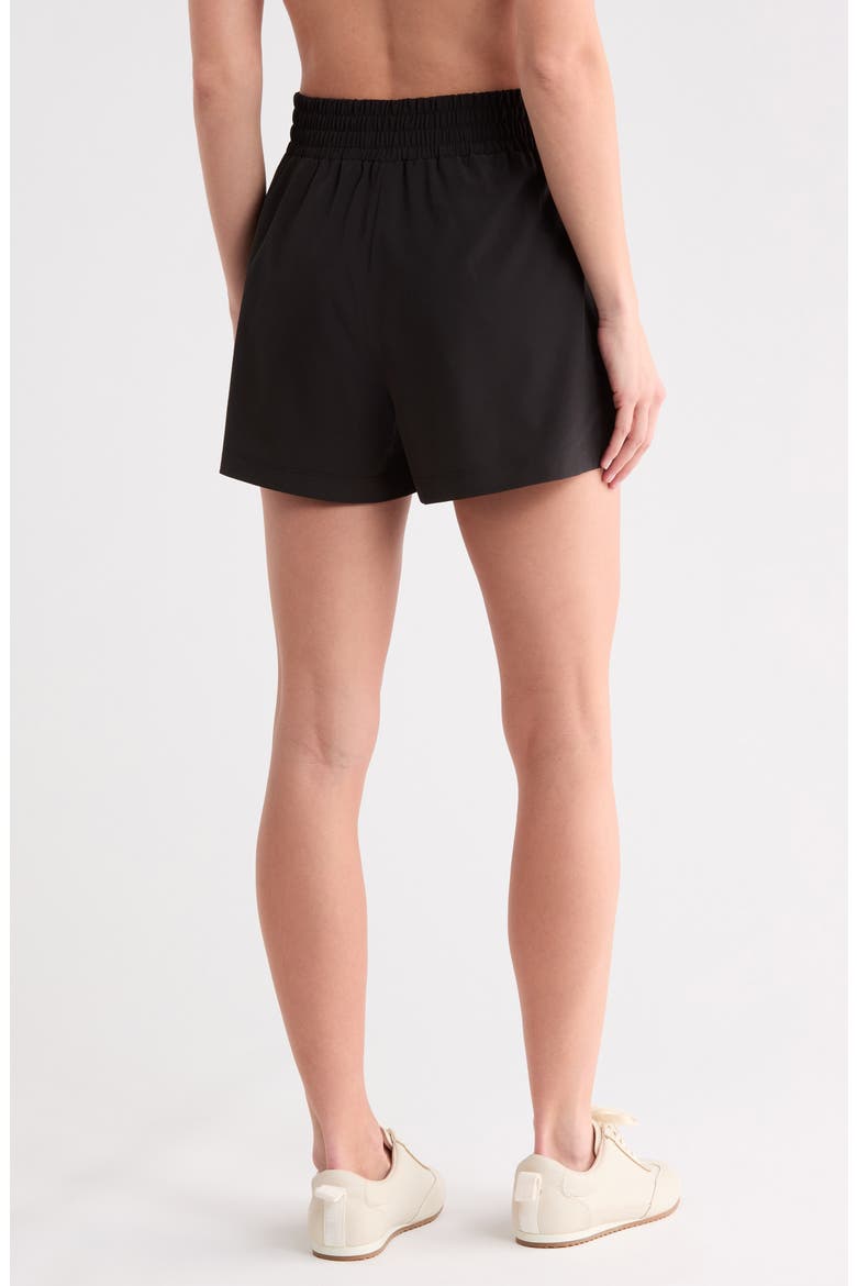Hudson High Waist Performance Shorts, Alternate, color, BLACK