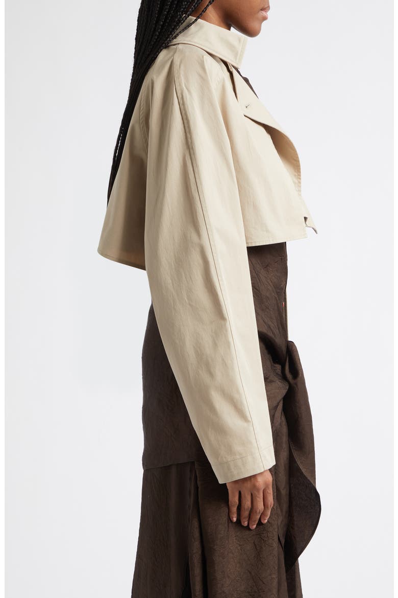 Maeve Crop Trench Coat, Alternate, color, FAWN