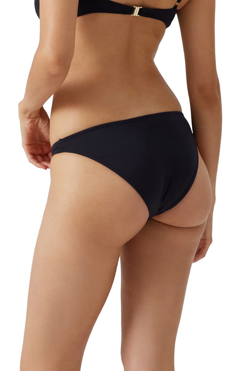 Melissa Odabash Lima Bikini Bottom, Alternate, color, Black