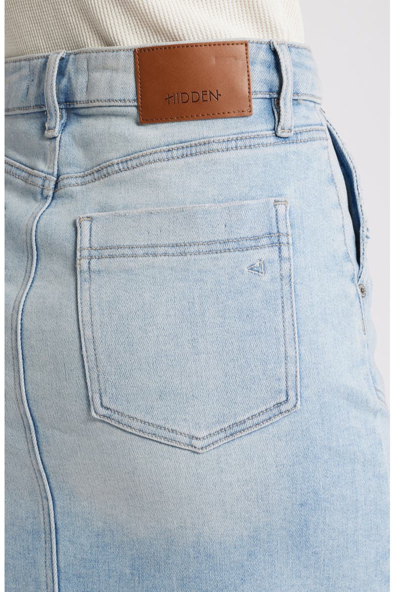 Denim Skirt, Alternate, color, LIGHT WASH