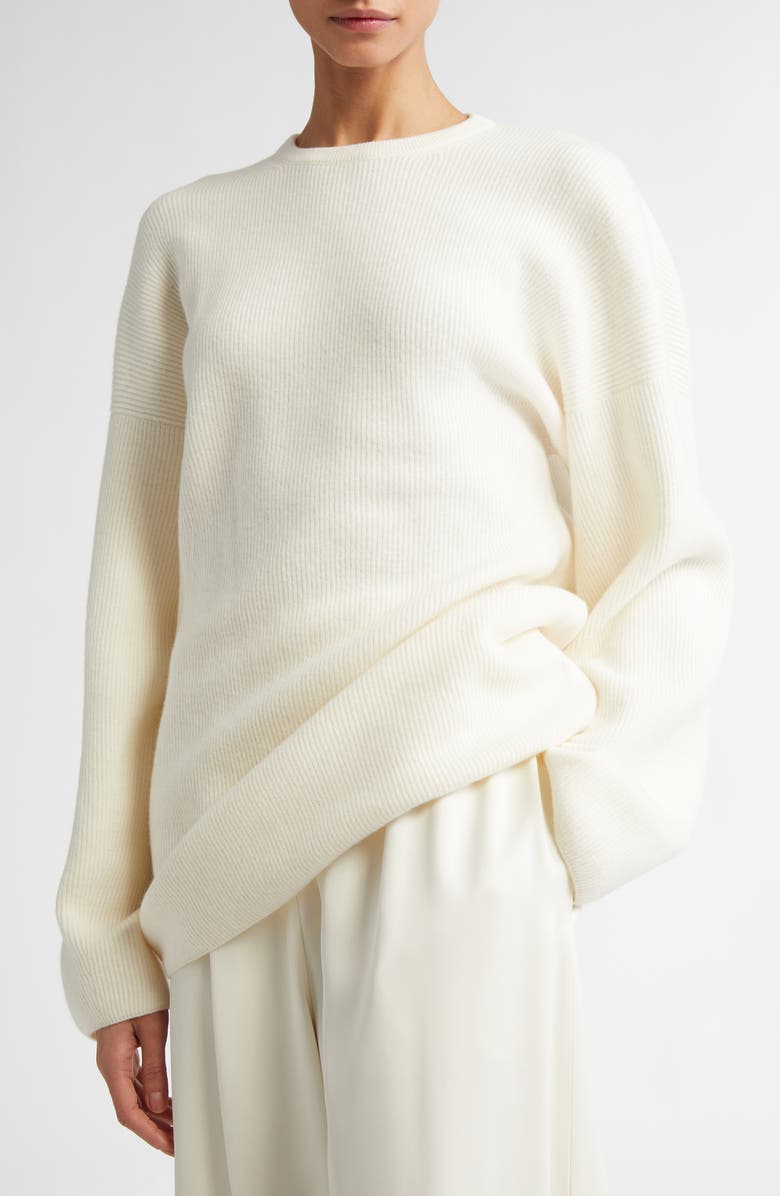 FFORME Kate Rib Oversize Wool & Cashmere Sweater, Alternate, color, 