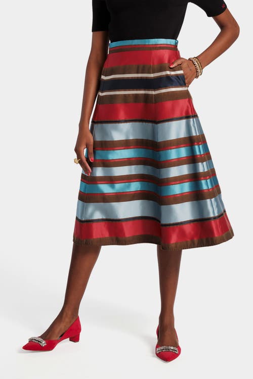 Frances Valentine Mercer Striped Maxi Skirt In Multi