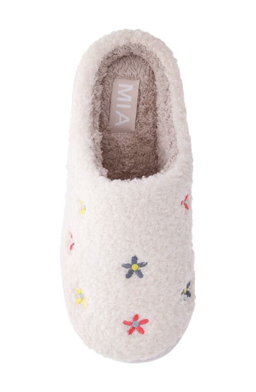 Mia Cozi Slipper In Mini Embroidered Flowers