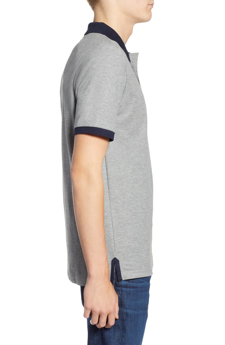 Psycho Bunny Checkered Collar Piqué Polo, Alternate, color,