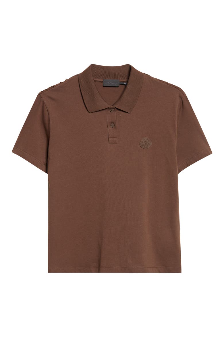 Pleated Back Mixed Media Polo, Alternate, color, NEUTRAL