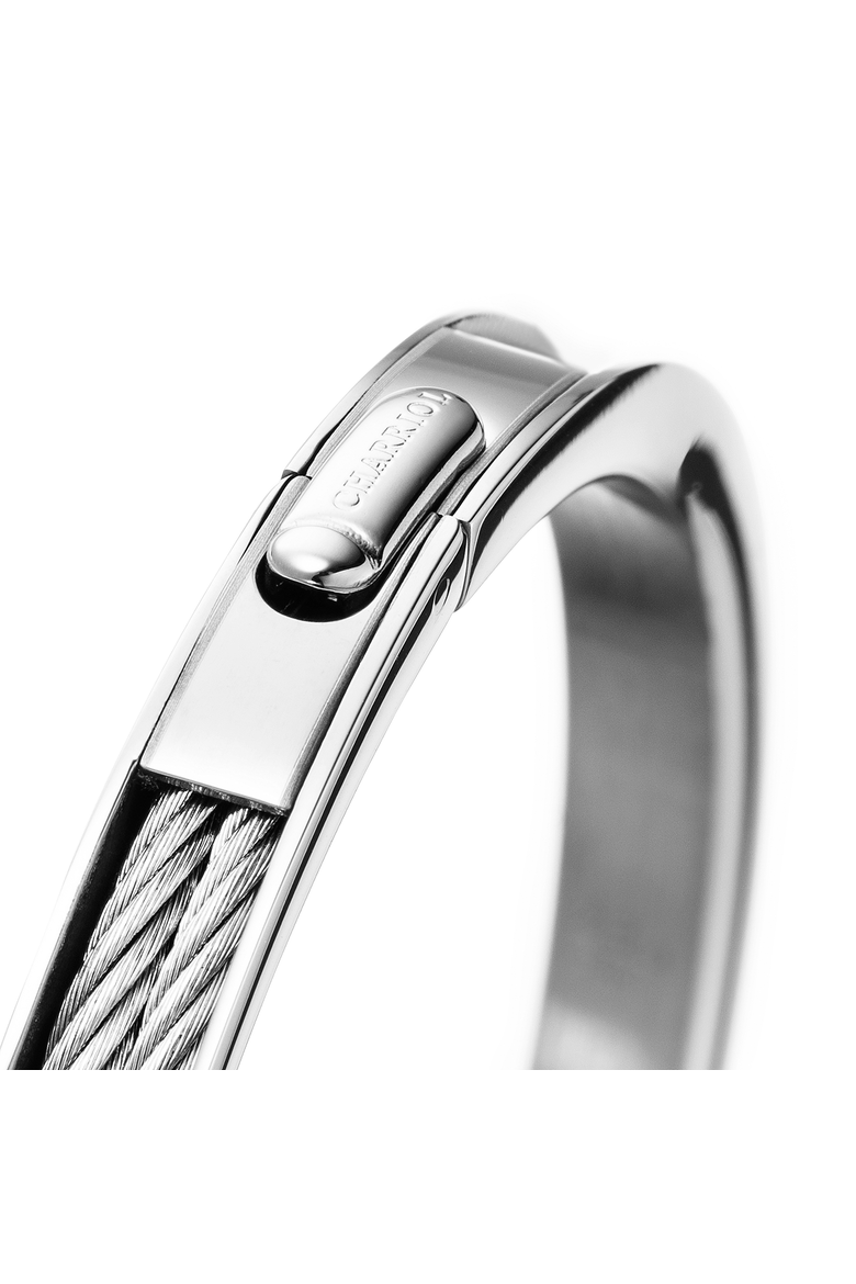 Forever Eternity Bangle, Alternate, color, Stainless steel