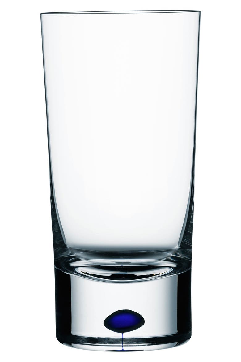 Intermezzo Crystal Tumbler, Alternate, color, CLEAR/ BLUE