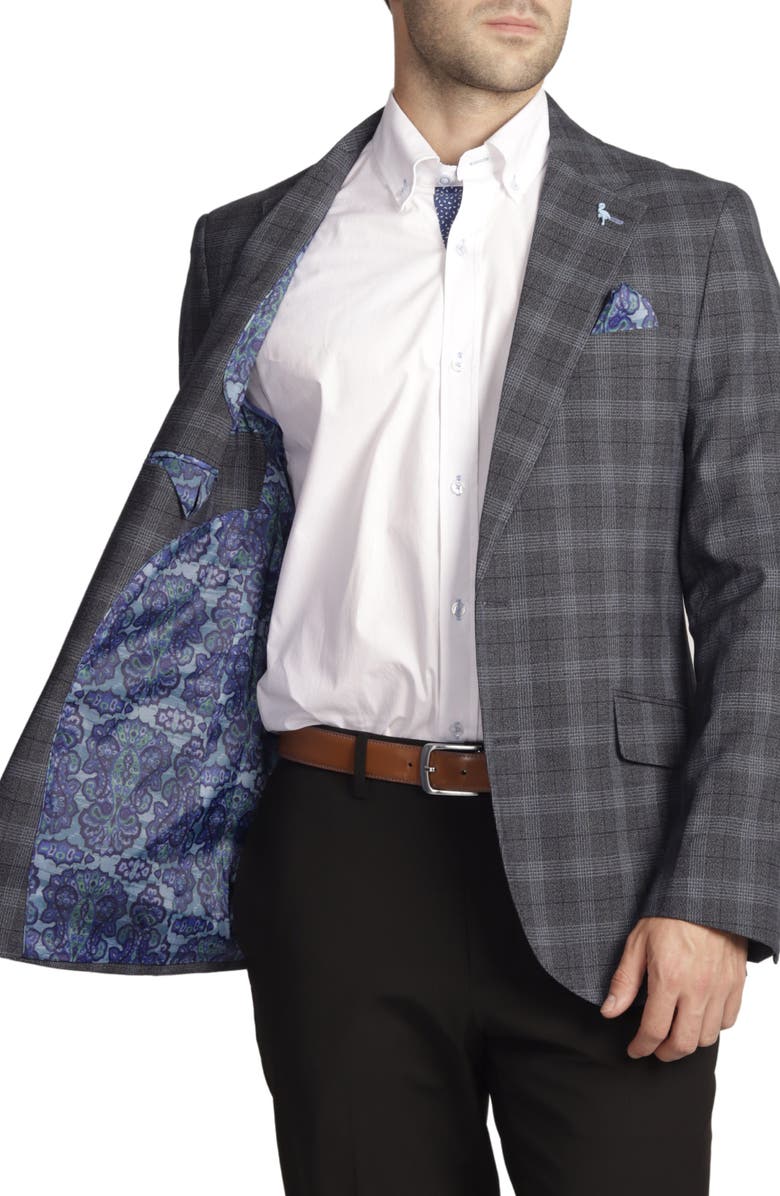 TailorByrd Signature Glen Plaid Sportcoat, Alternate, color,