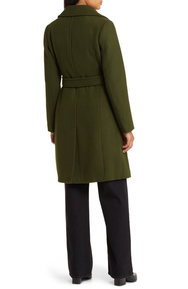 Michael Kors Belted Wool Blend Coat, Alternate, color, 