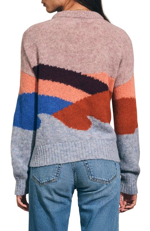 Faherty Emerald Bay Alpaca Blend Crewneck Sweater In Multi