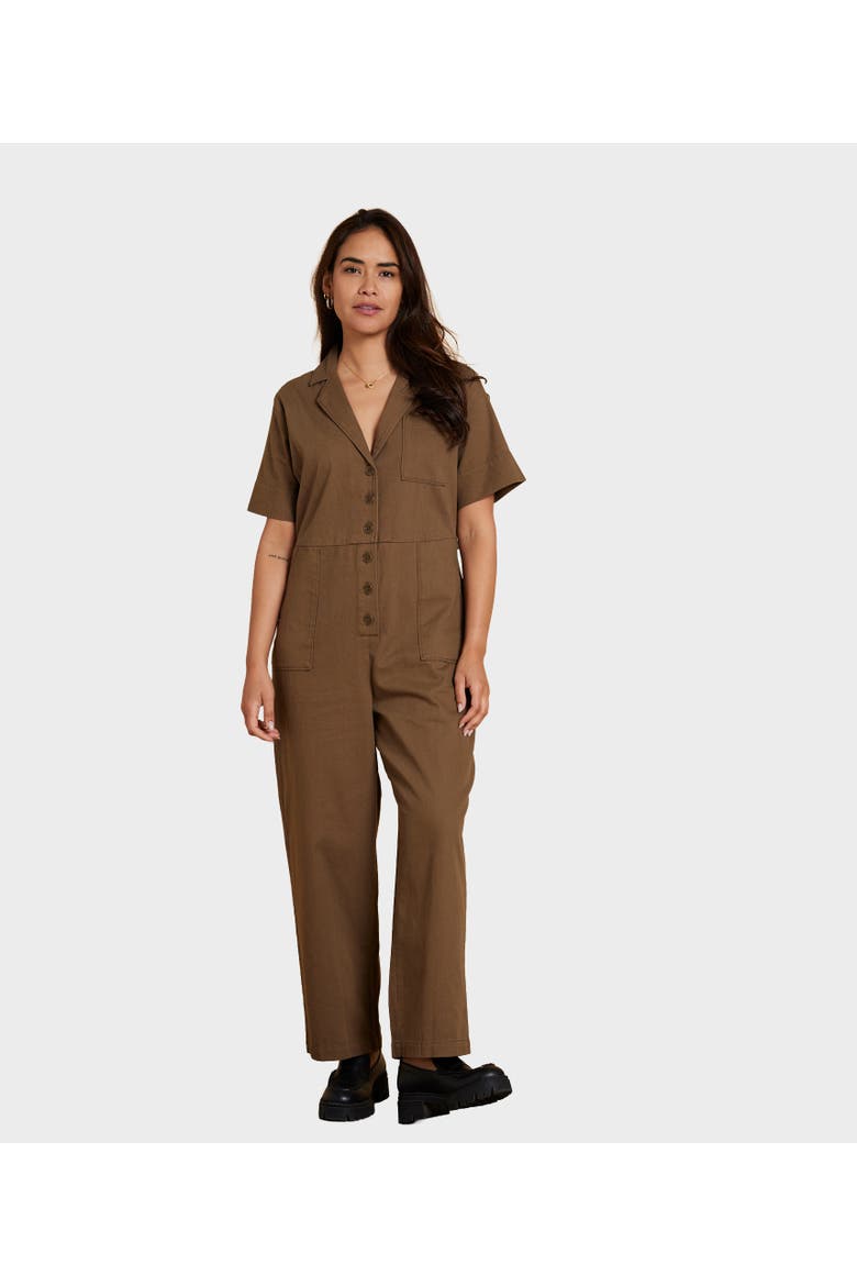 Gemini Jumpsuit, Main, color, Teak