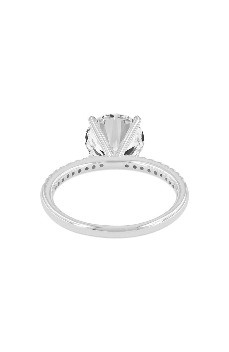 LuvMyJewelry Mila 14K White Gold Round Cut Lab Grown Diamond Classic Engagement Ring - 2.6 Ct, Alternate, color, 14K White Gold