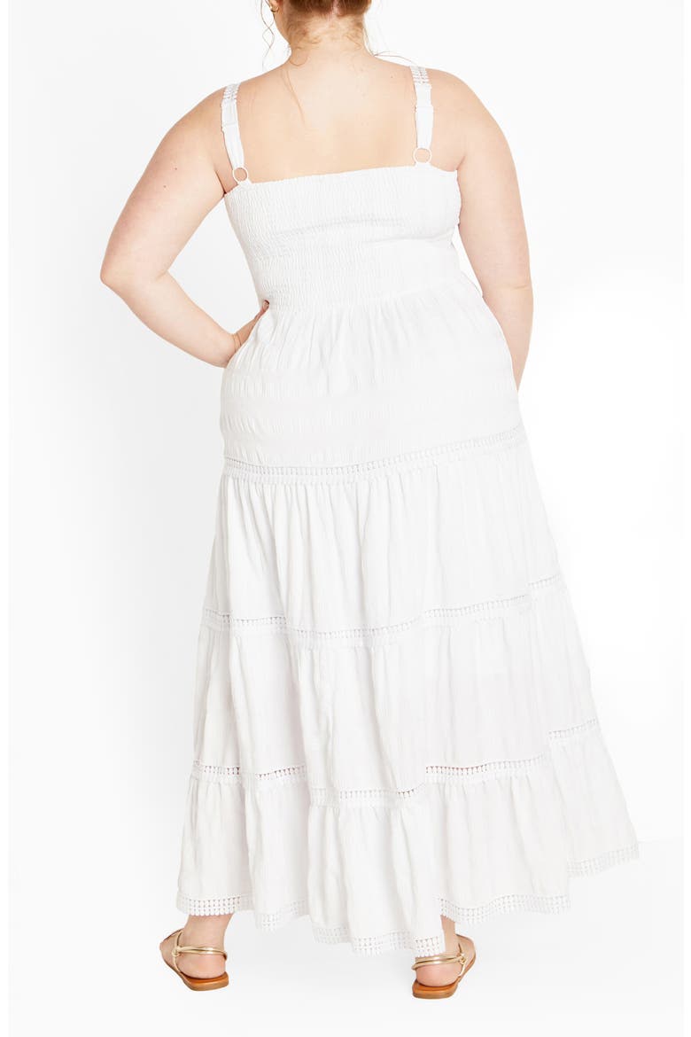 Dakota Tiered Maxi Sundress, Alternate, color, WHITE