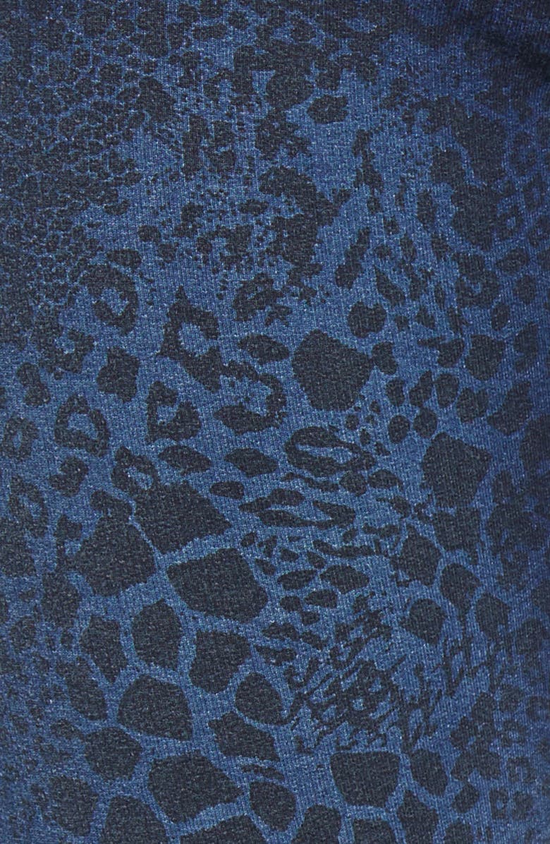Hue Animal Print Seamless Leggings, Alternate, color, Medium Wash